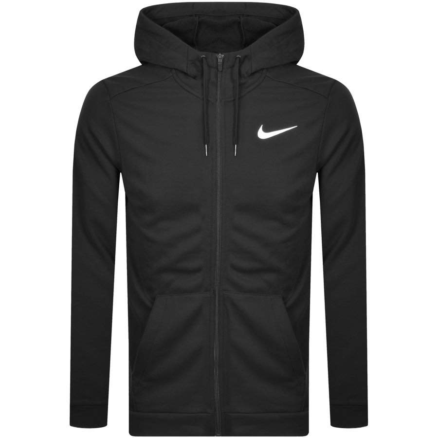 Alternative Image for ProductNike Training Full Zip Dri Fit Logo Hoodie Black1